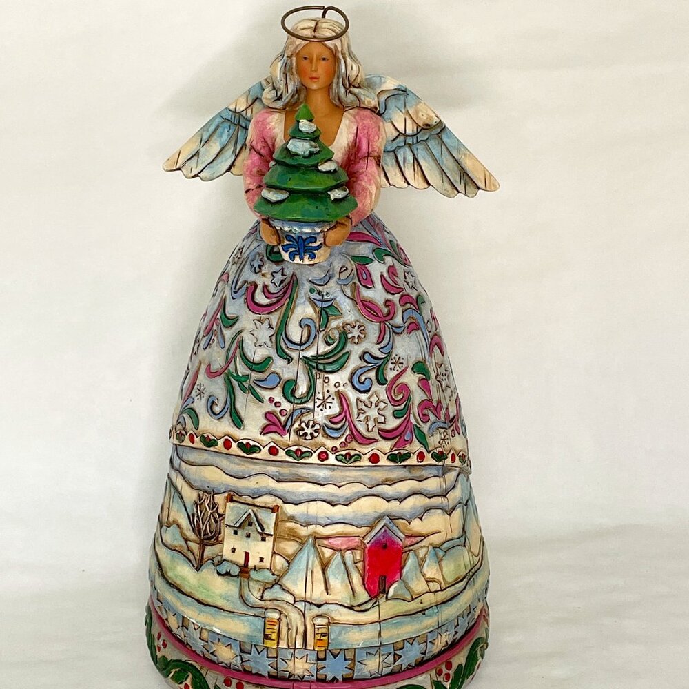 2004 Jim Shore "Landscape Sleeps" Winter Angel VINTAGE